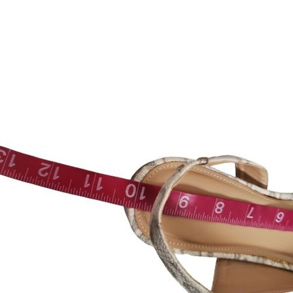 Jaclyn Smith Women's Marlo White Snake Print Slingback Flat Sandals Size 8M NWOT - Picture 13 of 13